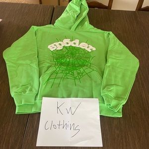 Sp5der hoodie slime green
